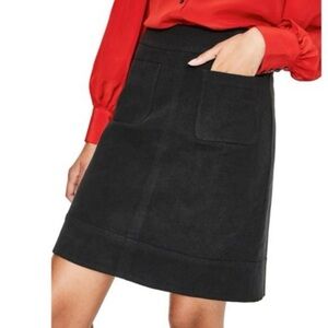Boden womens 4 black dorchester skirt pockets casual career modest